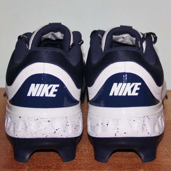 Nike Alpha Huarache Elite 4 Low MCS Baseball Cleats Mens 11 White Navy - Picture 5 of 6